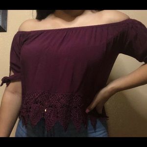 Off the shoulder top